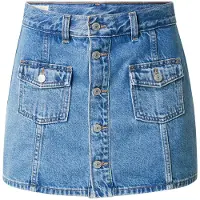 Levi's Nederdel 'Button Front Skort' blue denim