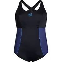 Swim By Zizzi Sportsbadedragt 'SSPORT' blå / azur / sort