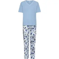 LASCANA Pyjamas blå / navy / himmelblå / hvid