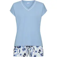 LASCANA Shorty marin / lyseblå / hvid
