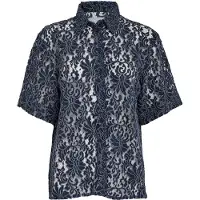 Minus Bluse 'Tara' navy / lyseblå