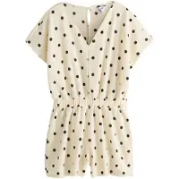 Next Jumpsuit ecru / sort