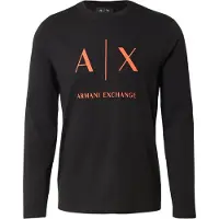 Armani Exchange A|X Armani Exchangetil mænd. XM002684AF10356MC536 Sort slim fit t-shirt (XL), Casual, Bomuld, Lange ærmer