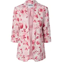 Pieces Blazer 'PCBosella' lyserød / mørkerød / hvid