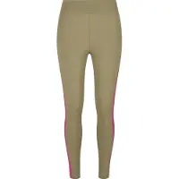 Urban Classics Leggings khaki / neonpink