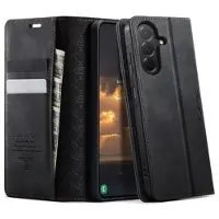 CASEME Samsung Galaxy A57 033 Pung Etui med Kalvemønster og RFID-blokering - Sort
