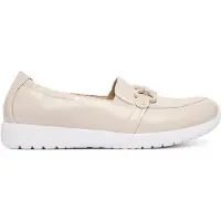 Caprice Slipper, white, made of Leather, Size 38