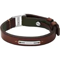 Fossil Armbånd 'Machine' brun / mørkegrøn