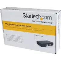 StarTech.com 4 Port Vga Usb Kvm Switch With Dokningsstation