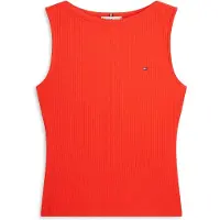 Tommy Hilfiger 5x2 Rib Boat Slim Fit ærmeløs T-shirt