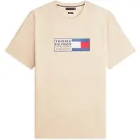 Tommy Hilfiger Bluser & t-shirts 'BRAND LOVE' beige / navy / rød / hvid