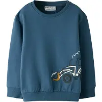 Name it Sweatshirt 'NMMBasil' navy / sort / hvid