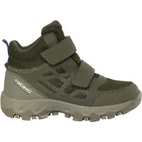 Viking Støvler - Track Mid WP 2V - Olive - - 32 - Støvler