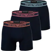 Emporio Armani Emporio Armanitil mænd. EM000261_AF20669 Sæt med 3 Core Logobanda navy boxershorts (L), Afslappet, Bomuld, Blå