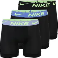 Nike Boxershorts Advanced Micro Dri-fit 3-pak - Sort/lilla/neon, størrelse Large