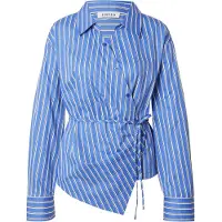 EDITED The Label Bluse 'Lillith' blå / hvid