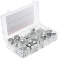 Vevor 72 stk. JIC hydrauliske fittings, kraftig master industriel hydraulisk hætte og prop, slange, rør og fittingssæt, hætte og propsæt, præcisionsgevindskæring i 37° indstiksstørrelser 4 6 8 10 12 1