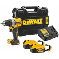 DeWalt boremaskine 18V DCD800P2T 90 Nm 2x5,0Ah BL (lanyard ready) TSTAK