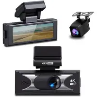 Mtp Products 4K bilkamera med dobbelt linse og ADAS, nattesyn