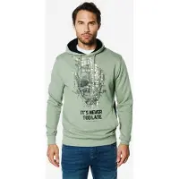 KOROSHI Sweatshirt ecru / khaki / sort
