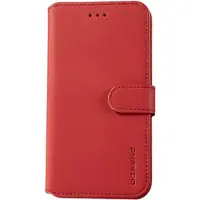 DG Ming iPhone 7/8/SE (2020)/SE (2022) Retro læder cover / pung - Rød