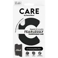 PanzerGlass CARE by - Bagsidecover til mobiltelefon - polykarbonat, gummibelægning, mikrofiber, silicone - sort - for Samsung Galaxy S24+