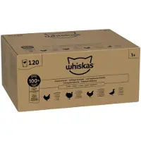 Whiskas Adult portionsposer med fjerkræ i gelé 120 x 85 g - Fjerkræsudvalg i gelé