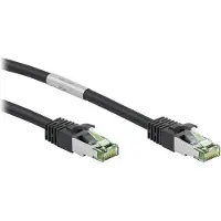 Goobay 66725, 7,5 m, Cat8.1, S/FTP (S-STP), RJ-45, RJ-45, Sort