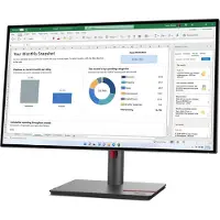 Lenovo ThinkVision P27h-30 - LED-skærm - 27 - 2560 x 1440 QHD @ 60 Hz - IPS - 350 cd/m² - 1000:1 - 4 ms - HDMI, DisplayPort, USB-C - ravnsort