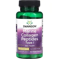 Swanson Health , Marin Kollagen Peptider Type 1, 500 mg, 60 Veggie Kapsler