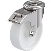 Blickle 464313 LEXR-PO 125G-FI Styrehjul med bremse Hjuldiameter: 125 mm Bæreevne (maks.): 150 kg 1 stk