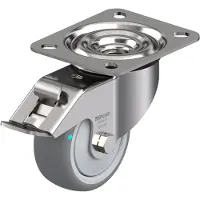 Blickle 760861 LEX-TPA 80KFD-FI Styrehjul med bremse Hjuldiameter: 80 mm Bæreevne (maks.): 100 kg 1 stk
