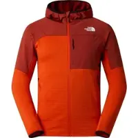 The North Face - Fleece - M Polartec Powergrid Stormgap Hoodie Lava Red Iron Clay til Unisex - Størrelse XL - Rød