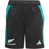 Adidas Junior NZR New Zealand All Blacks Træningsshorts All Black/Pure Teal