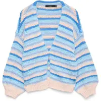 Vero Moda Cardigan 'VMMaybe' beige / blå / lyseblå