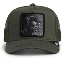 GOORIN BROS. Hætte 'Panther' lysegul / mørkegrøn / sort