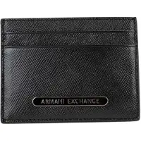 Armani Exchange A|X Armani Exchangetil mænd. XM000169AF12702UC001 Kortholder i sort læder (OSFA), Casual