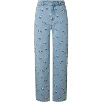 Pieces Pcflora Hw Straight Fit Jeans