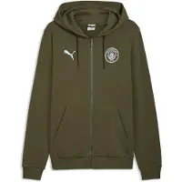 Puma Manchester City FtblCulture Hooded Jacket Men, Sport, Green Moss/Sea Glass, S