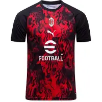 Puma Ac Milan 25/26 Før Kampen Junior T-shirt Med Korte ærmer
