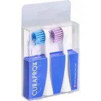 Curaprox Power Duo, 2 stk, Hvid, Schweiz, Hydrosonic, Kasse