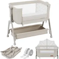 Kinderkraft Dream 50 vugge/tilvægtseng - beige