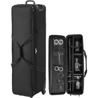 Vevor studieudstyrsvognskuffert 131x36,5x38cm (51,57 x 14,37 x 14,96) i rullende kamerataske