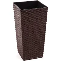 Lamela krukke Finezja med indsats i rattan mokka 30x30x57