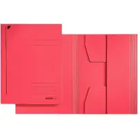Leitz Jurismappe, DIN A3, Colorspankarton 320 g-qm, rot 3 vollfl?chig verklebte Klappen am R?ckdeckel, verschiedene (3923-00-25)