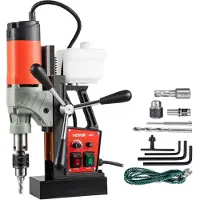 Vevor magnetisk boremaskine, 1200W 1,57" borediameter, 2922lbf/13000N bærbar elektrisk magnetboremaskine med variabel hastighed, 580 o/min boremaskine til enhver overflade- og boligforbedring, CE-list