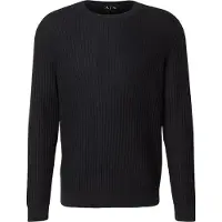 Armani Exchange A|X Armani Exchangetil mænd. XM002161AF20139UB101 Crewneck-trøje marineblå (S), Hvid, Casual, Bomuld, Lange ærmer