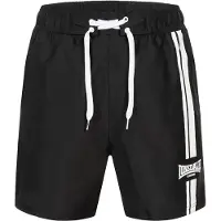 Lonsdale Badeshorts 'Knockan' sort / hvid