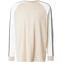 Adidas Originals T-Shirt Cali - Beige/Navy Lange Ærmer, størrelse Medium