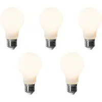 LUEDD Sæt med 5 E27 dæmpbare LED-pærer A60 Opal 7W 806 lm 3000K
